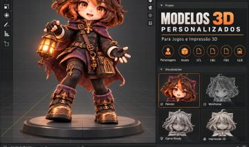 Criação de Modelos 3D Personalizados |Jogos e Impressão 3D entrega em até 7 dias