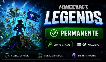 MINECRAFT LEGENDS | CHAVE OFICIAL | XBOX E PC | PERMANENTE