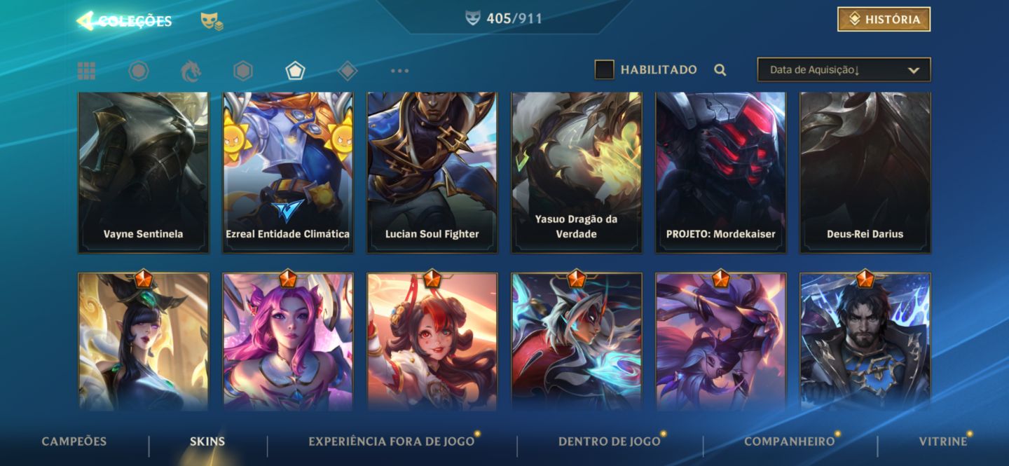 Conta de Wild Rift pra colecionador