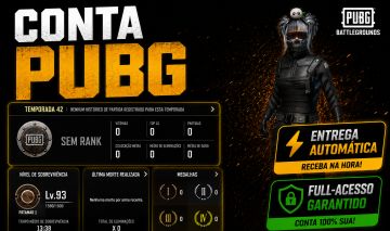 PUBG PLUS+ | LEVEL 93 | LOBBY RONDO | FULL-ACESSO | ENTREGA AUTOMÁTICA