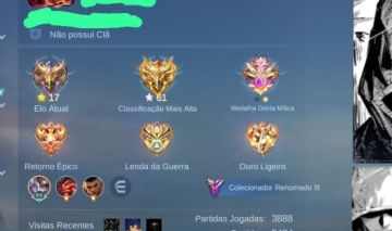 Conta MLBB para iniciantes com Granger prime E 238 skins