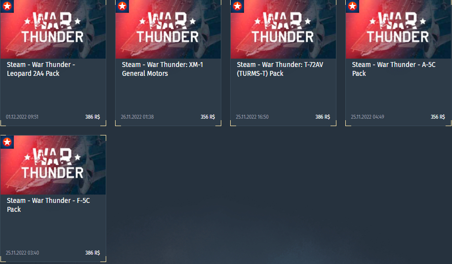 Conta War Thunder Level 100 Marechal - Top Tier com Vários Premiums