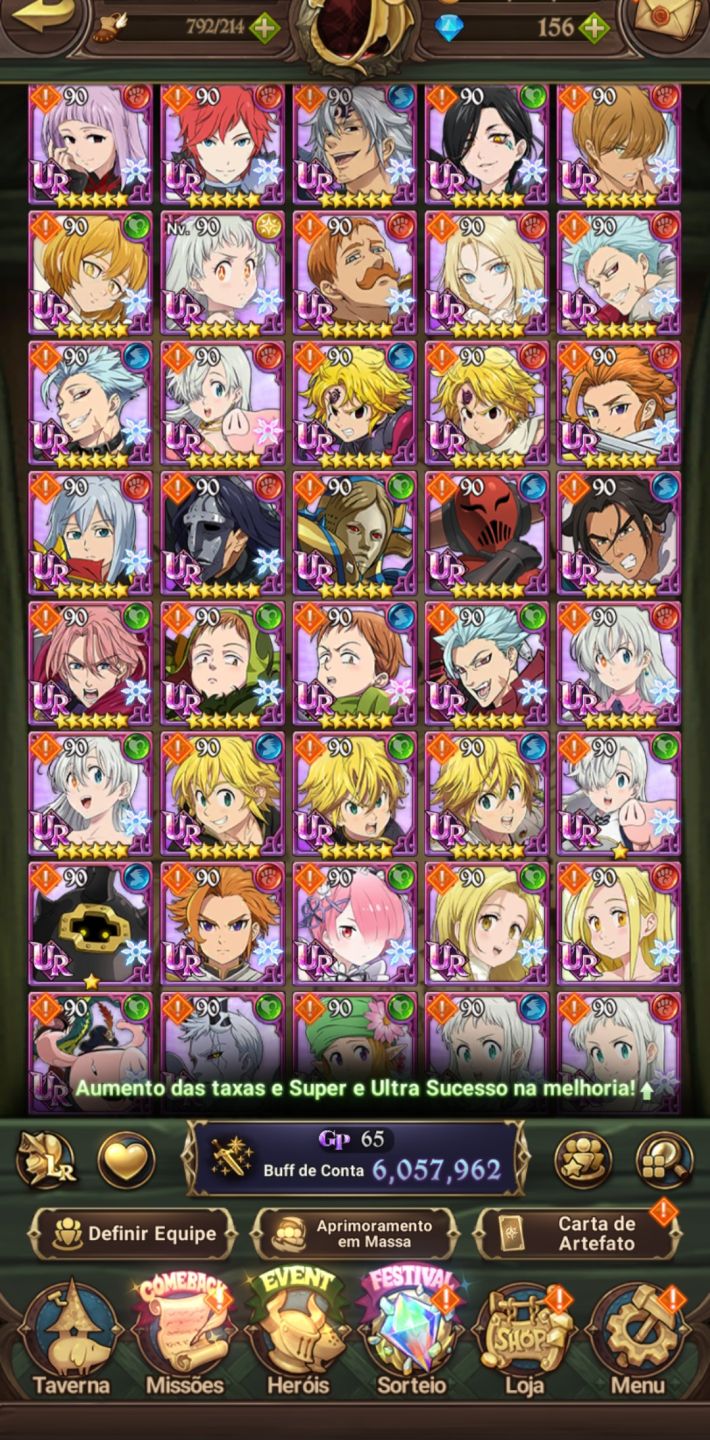 CONTA 7DS GRAND CROSS LR/UR NÍVEL 110 69M GOLD
