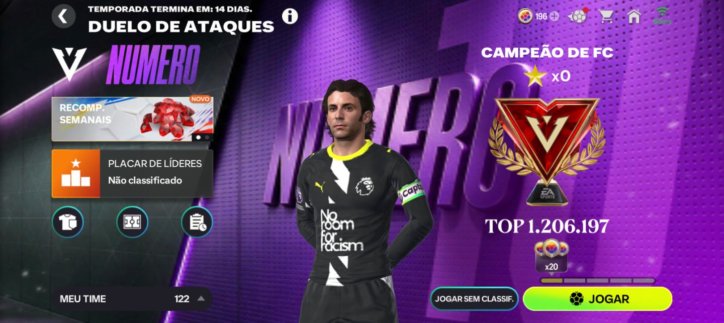 Conta de FC mobile 26 ideal para subir de divisão (Olhem a legenda)