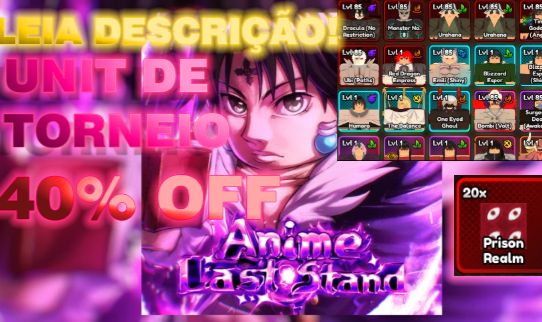 (40% OFF) Anime Last stand - LEIA DESC UNITS LIMITADAS