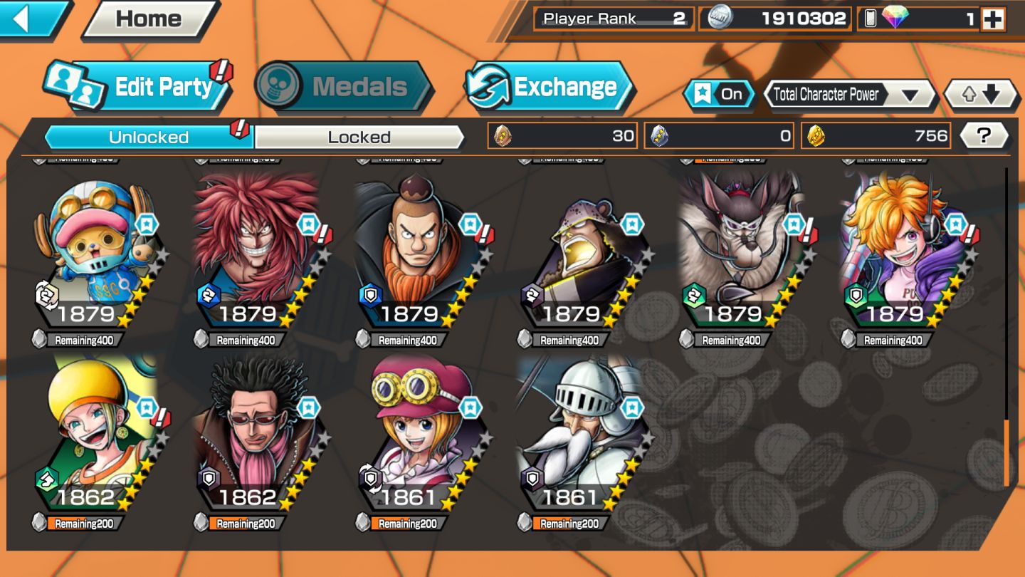 Conta com 2 EX + 750 frags dourados