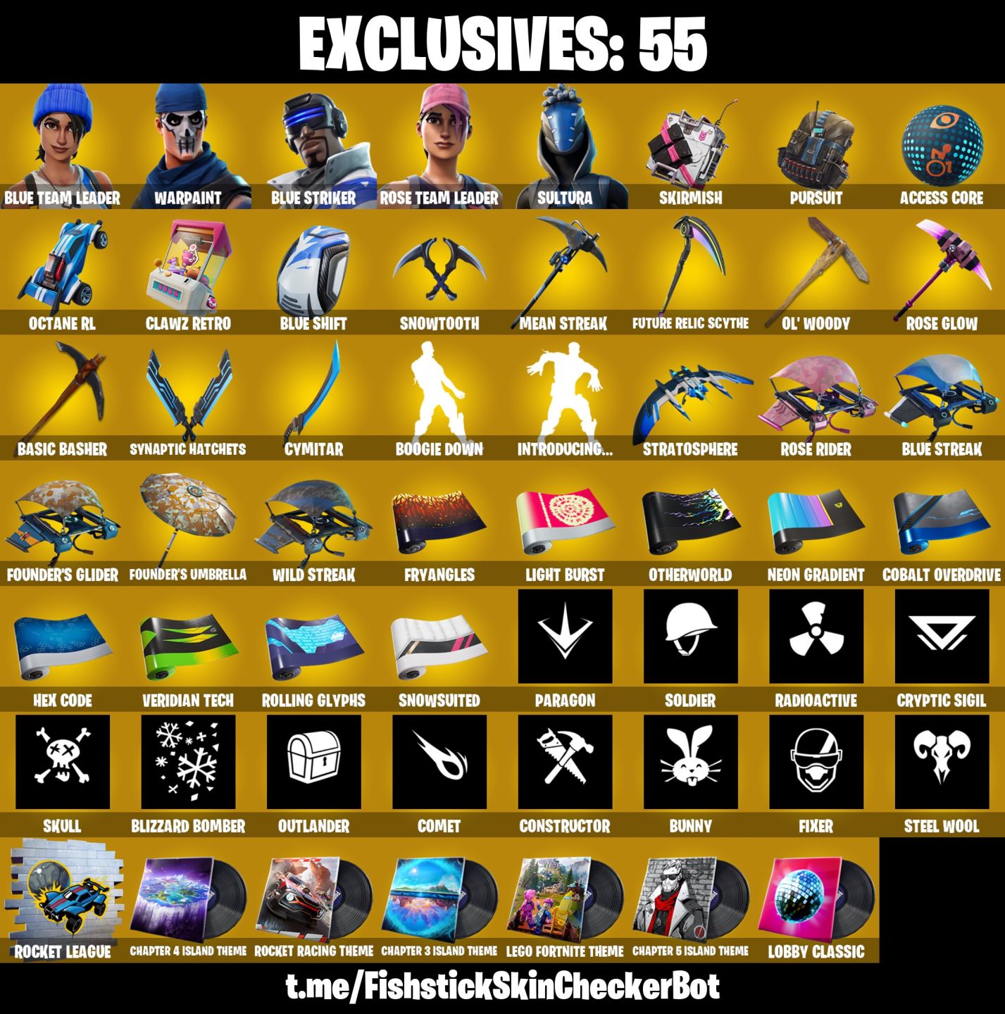 Conta Fortnite com SALVE MUNDO FUNDADOR | Blue Team Leader e 8 Skins