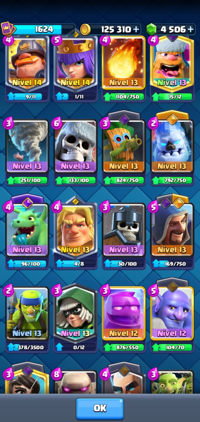 CLASH ROYALE CONTA 10 anos