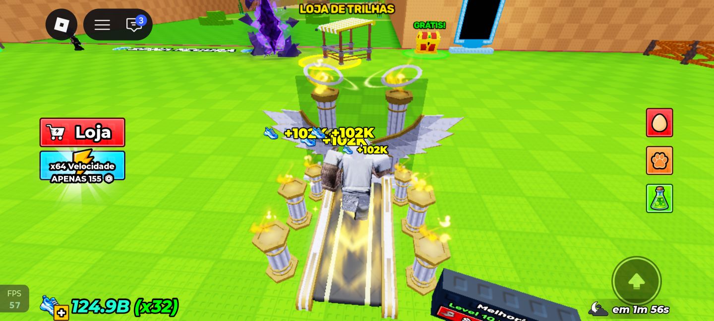 CONTA ROUBE UM OVO 124.9B speed, x32 na esteira, 4.9Qa money