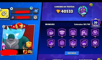 Conta Brawl Stars com 40k troféus + Clash Royale