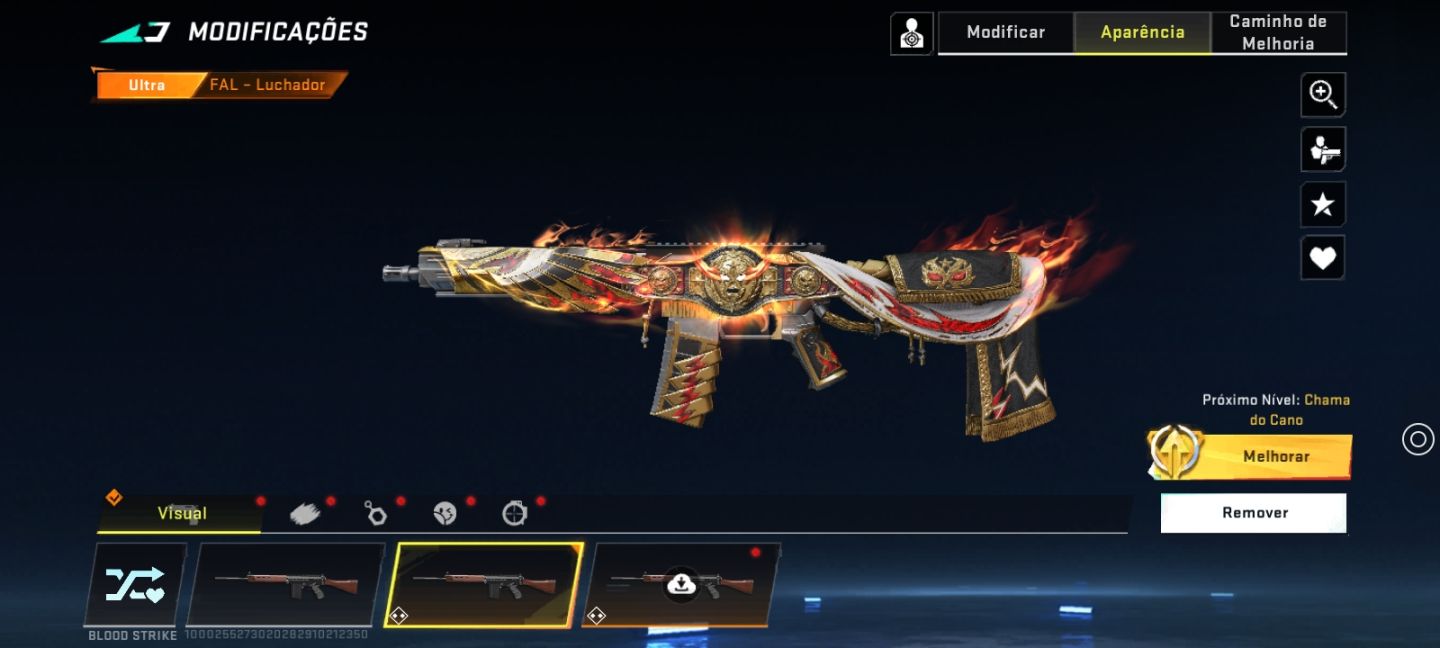 Conta blood strike recheada de itens