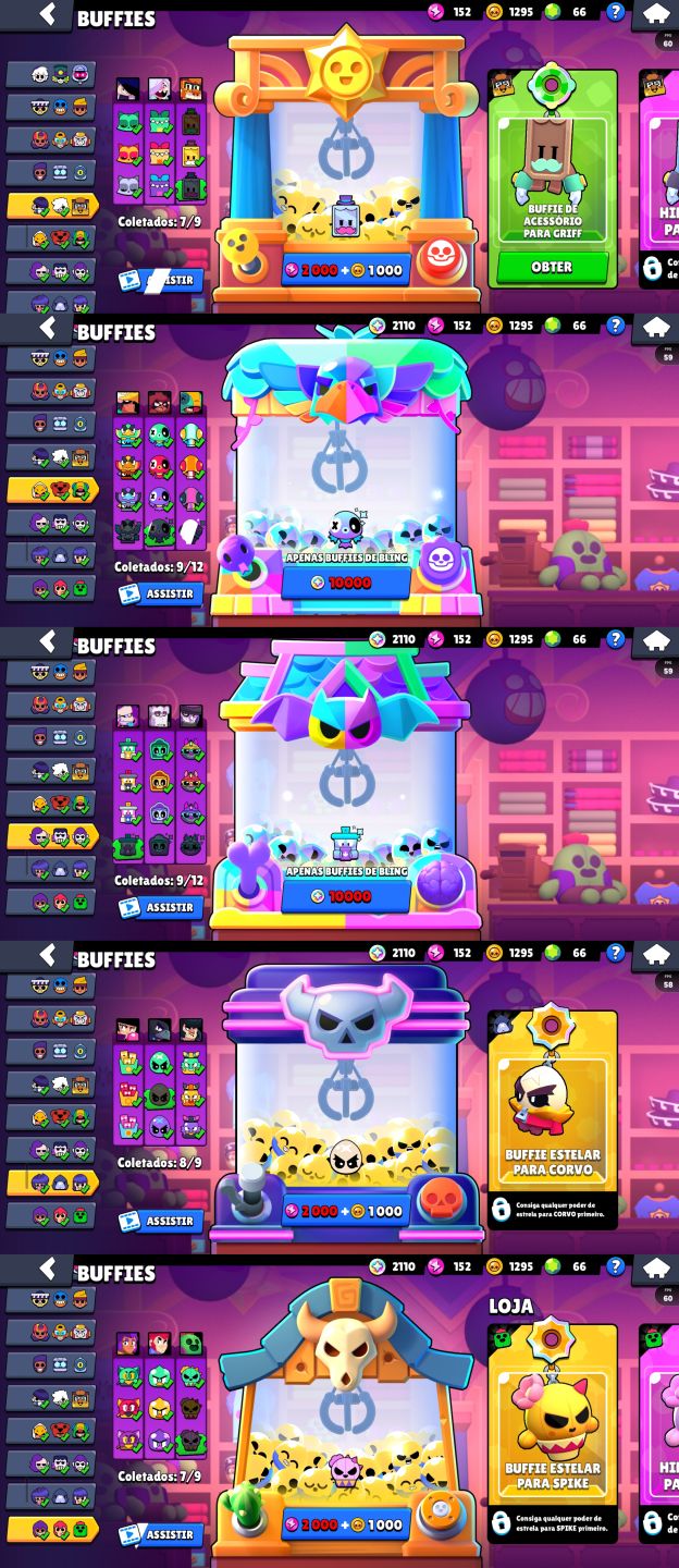 Brawl Stars 37K Troféus | 105 Brawlers | Skins Lendárias + MT Buffies
