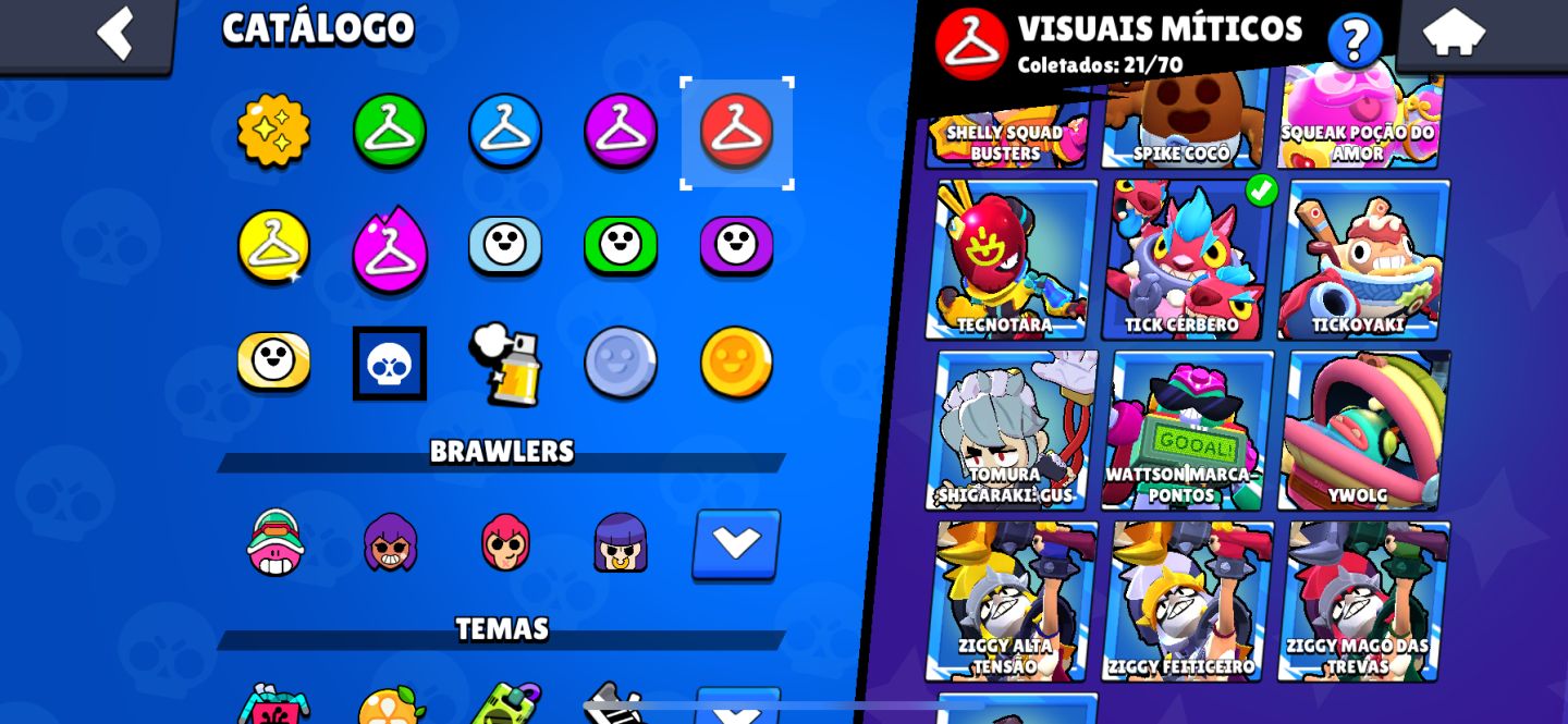 1x Conta Brawl Stars 47k+ Fang furioso e muito mais raridades!