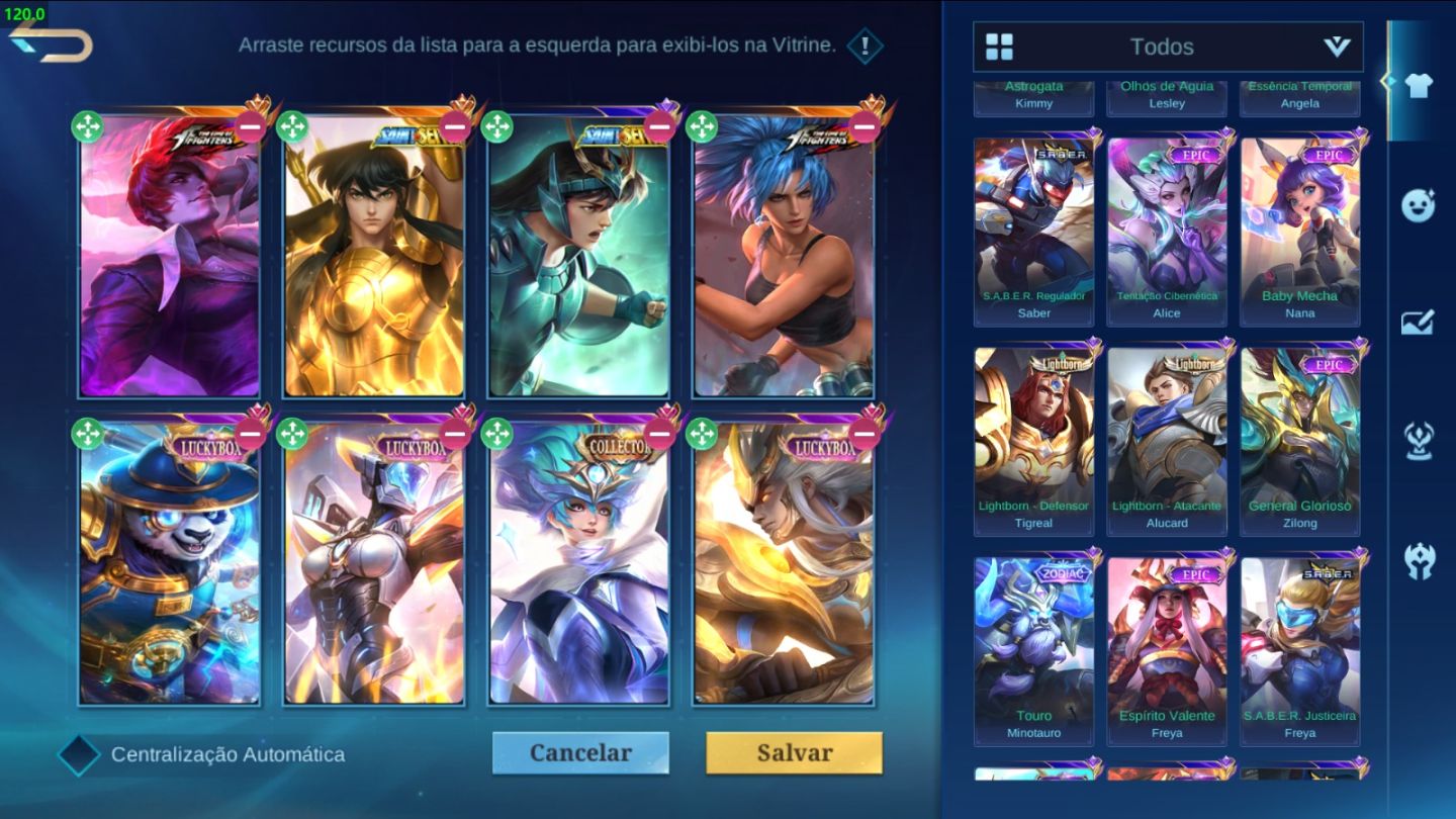 Conta main chou barata com kof chou cdz collector harley etc winrate positivo