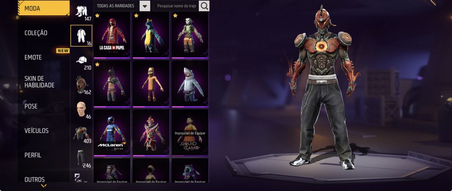 PASSE ANTIGO+CONJUNTO TUBARÃO RARO+ARMAS EVOLUTIVAS+LA CASA DE PAPEL 400 PEITAS