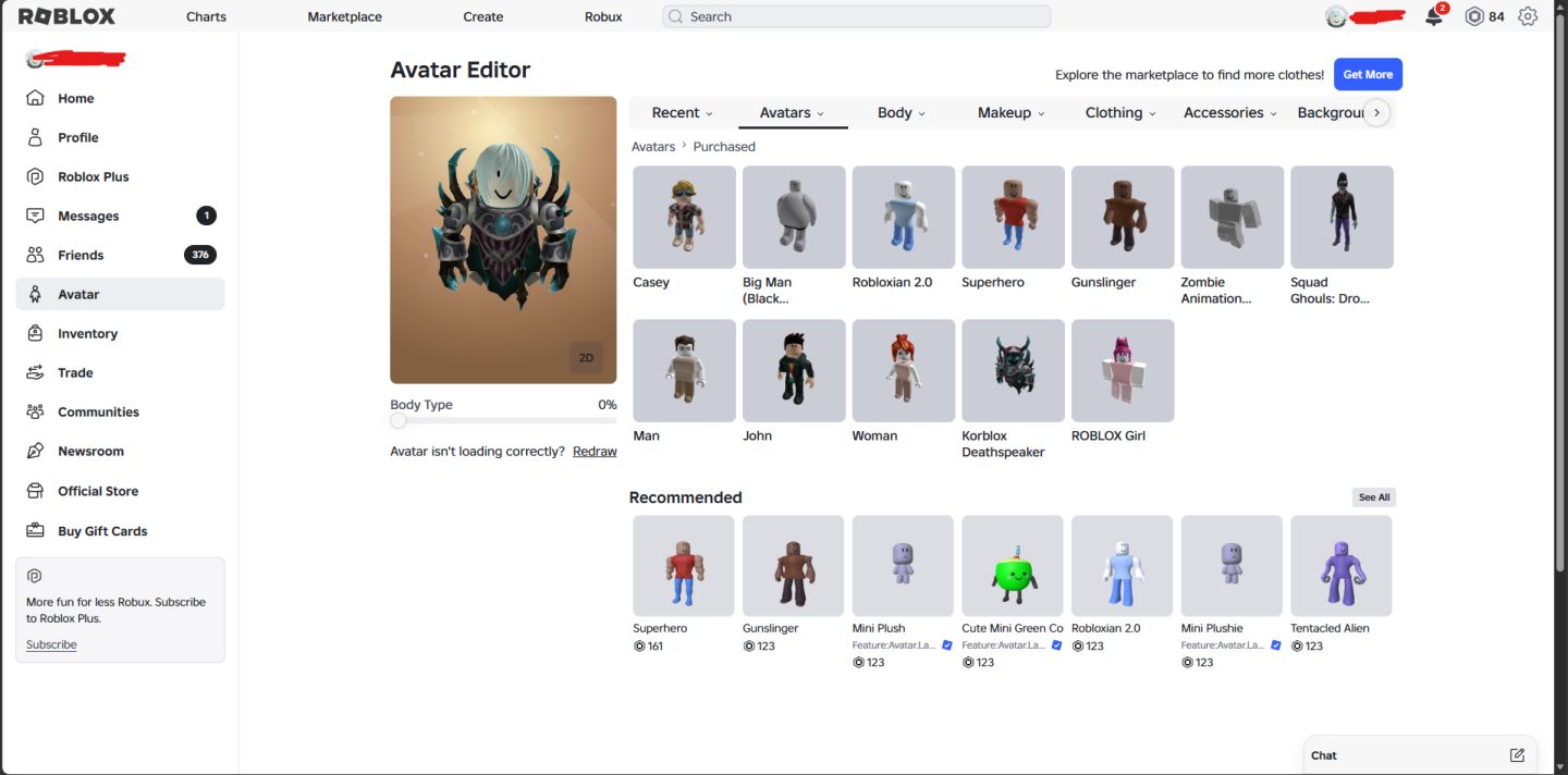 Roblox 2010 | Korblox + Golden Headphones | +45k Robux Gastos | Conta Antiga.