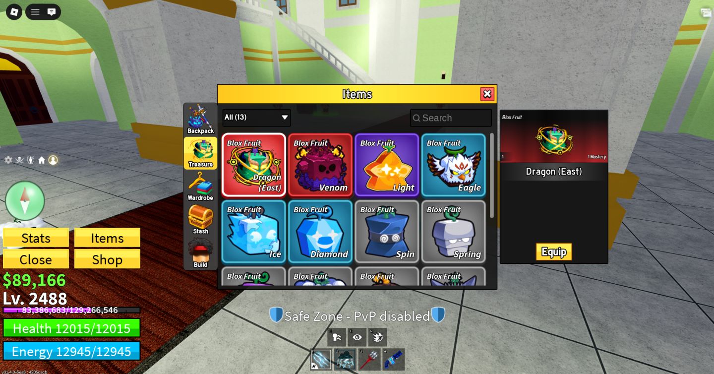 VENOM e DRAGON EAST (FISICAS!!!) BLOX FRUITS
