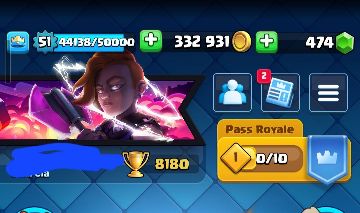 Conta clash royale level 51