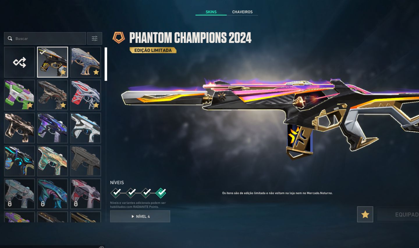 Conta Valorant 29 Skins, Skins do Champions 2024, FULL ACESSO (Leia a Descrição)
