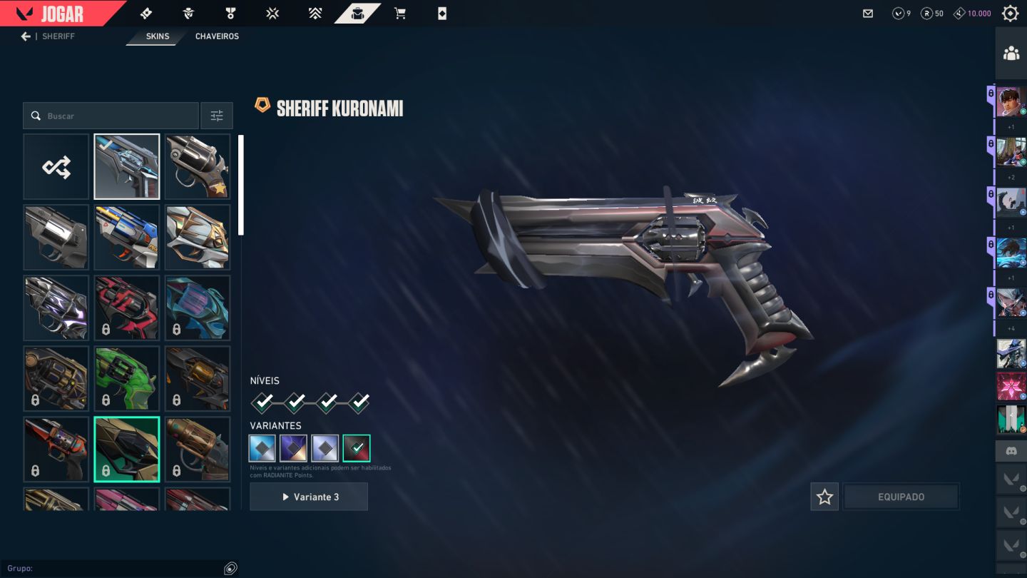 Conta peak imt, atual asc 3 com vairas skins