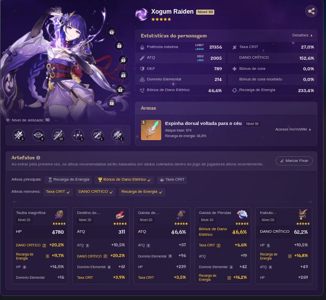 Conta Genshin Impact - Servidor América -
