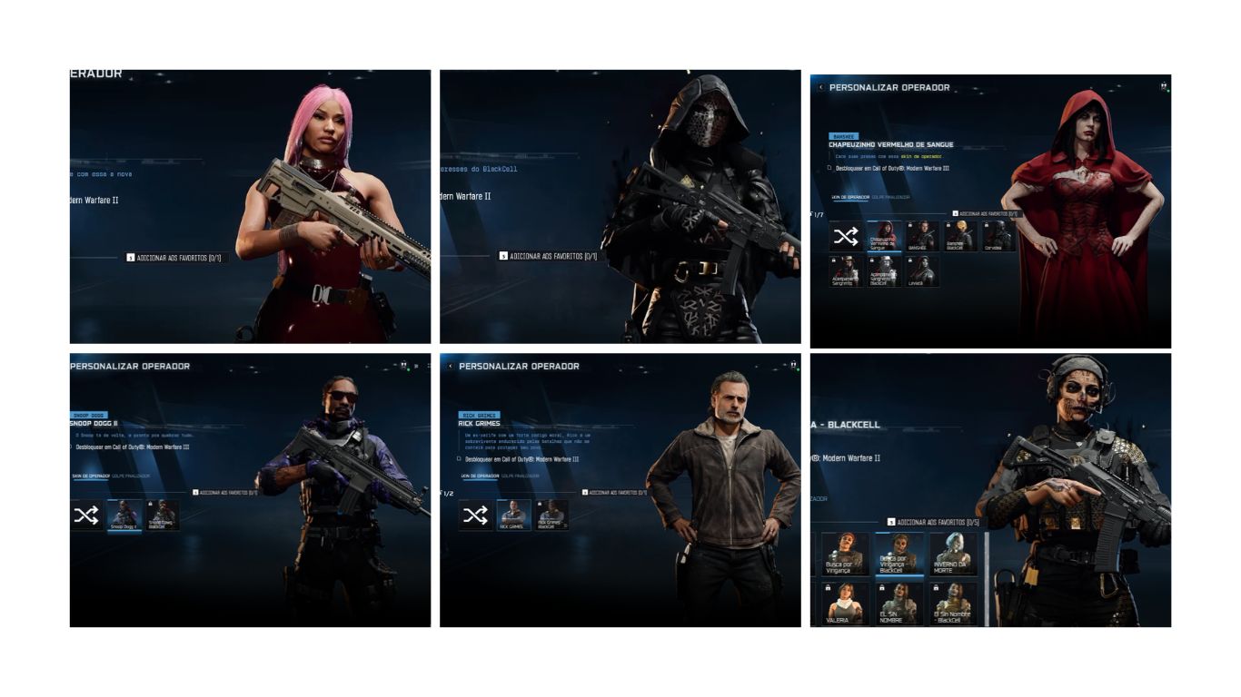 CONTA WARZONE DESDE O MW2 COM NICK MINAJ, IO, SNOOP DOG, GORDÃO