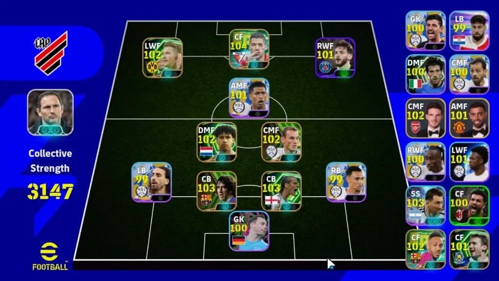 CONTA DE EFOOTBALL C/ SUÁREZ, PUYOL, FERDINAND, RIJKAARD, SNEIJDER, MESSI 3147