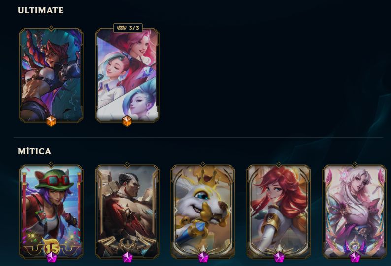 CONTA RIOT VALORANT GOLD e LOL nv. 170 - + SKINS
