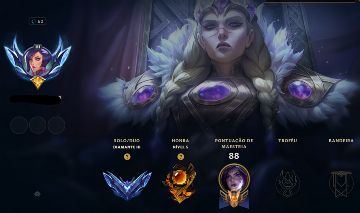 CONTA DE LOL ELO: D3 40 pdl 56% WINRATE LV 62 - 7 SKINS - 22 BAUS 21 CHAVES