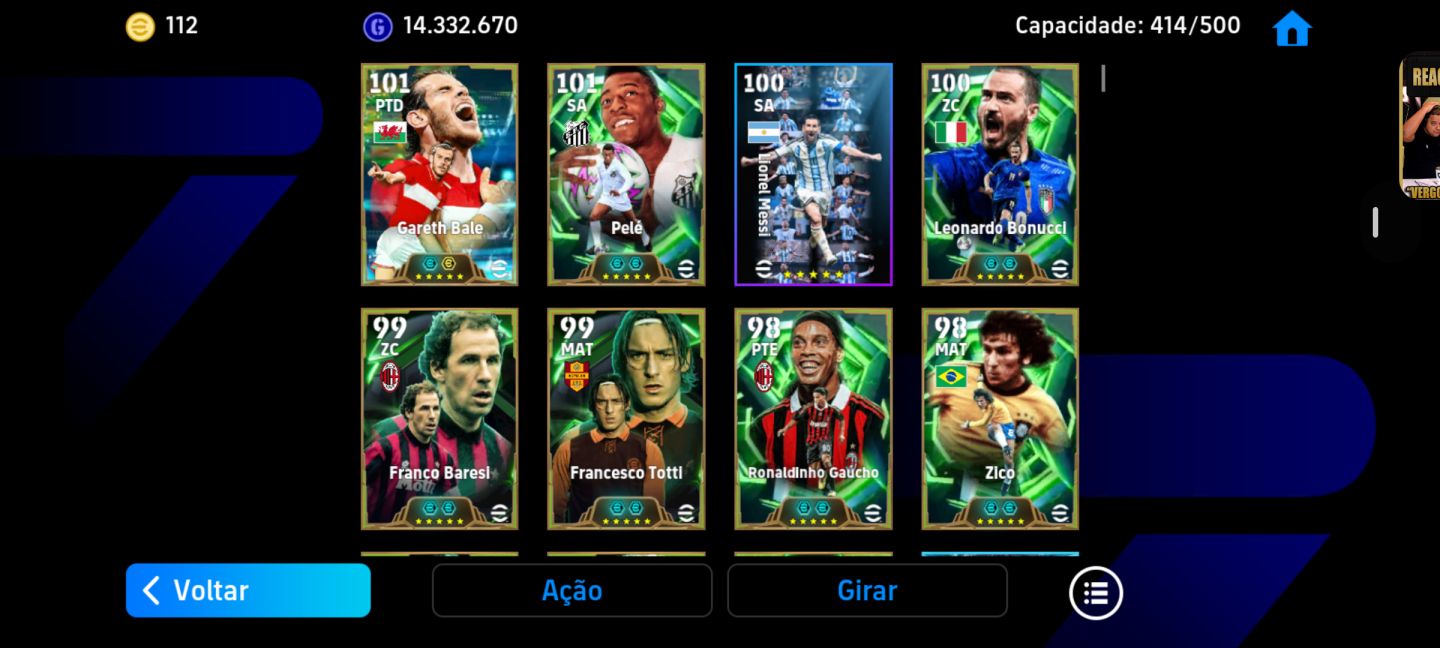 CONTA BRABA DE EFOOTBALL MOBILE