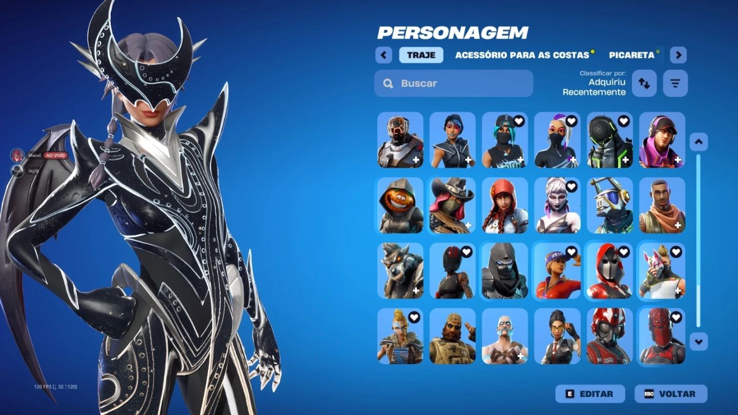 CONTA FORTNITE ANTIGA CAPÍTULO 1 / TEMPORADA 5