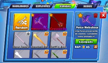 BLADE BALL FOICE NEBULOSA (RAP 85) + CRESCENDO ENTREGA RÁPIDA