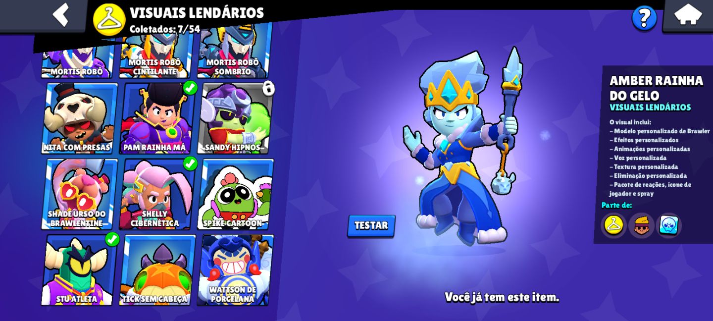 Conta iniciante de brawl star