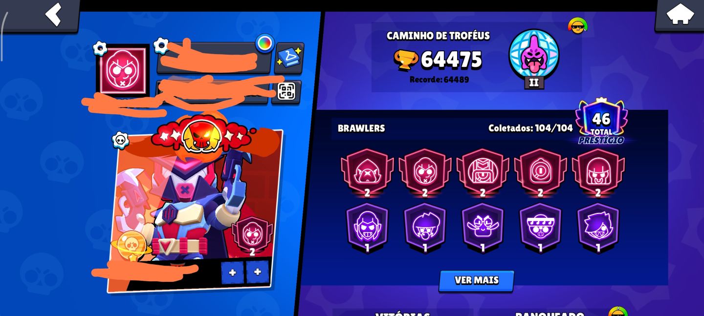 Conta muito rara de Braw Stars