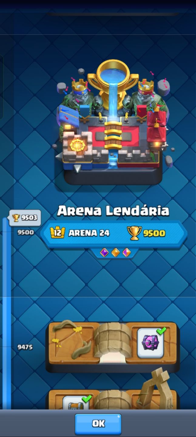 CONTA CLASH ROYALE END-GAME | 9500+ TROFÉUS (ARENA LENDÁRIA) | REI 14