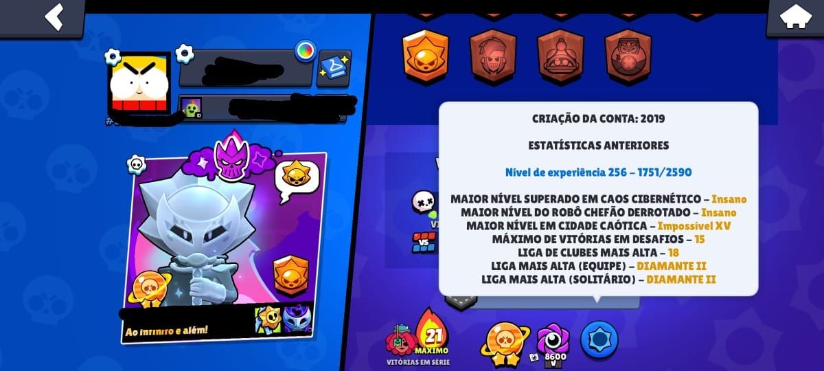64K Troféus | 104/104 Brawlers | Todos Nível 9+| Conta 2019