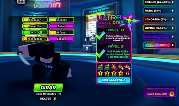 Conta 200 luck spin 1 ultra full mastery
