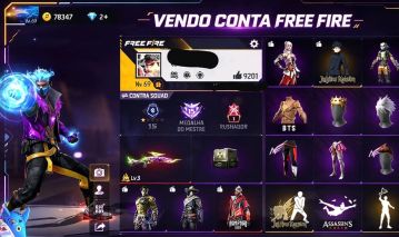CONTA FF LVL 69 QUASE 70 - 6 ANOS