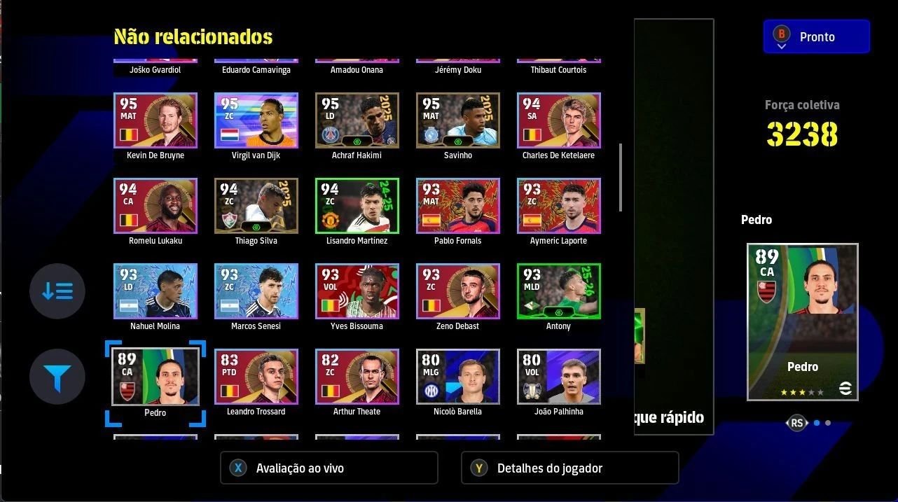 Conta efootball com pele brabo PC/XBOX