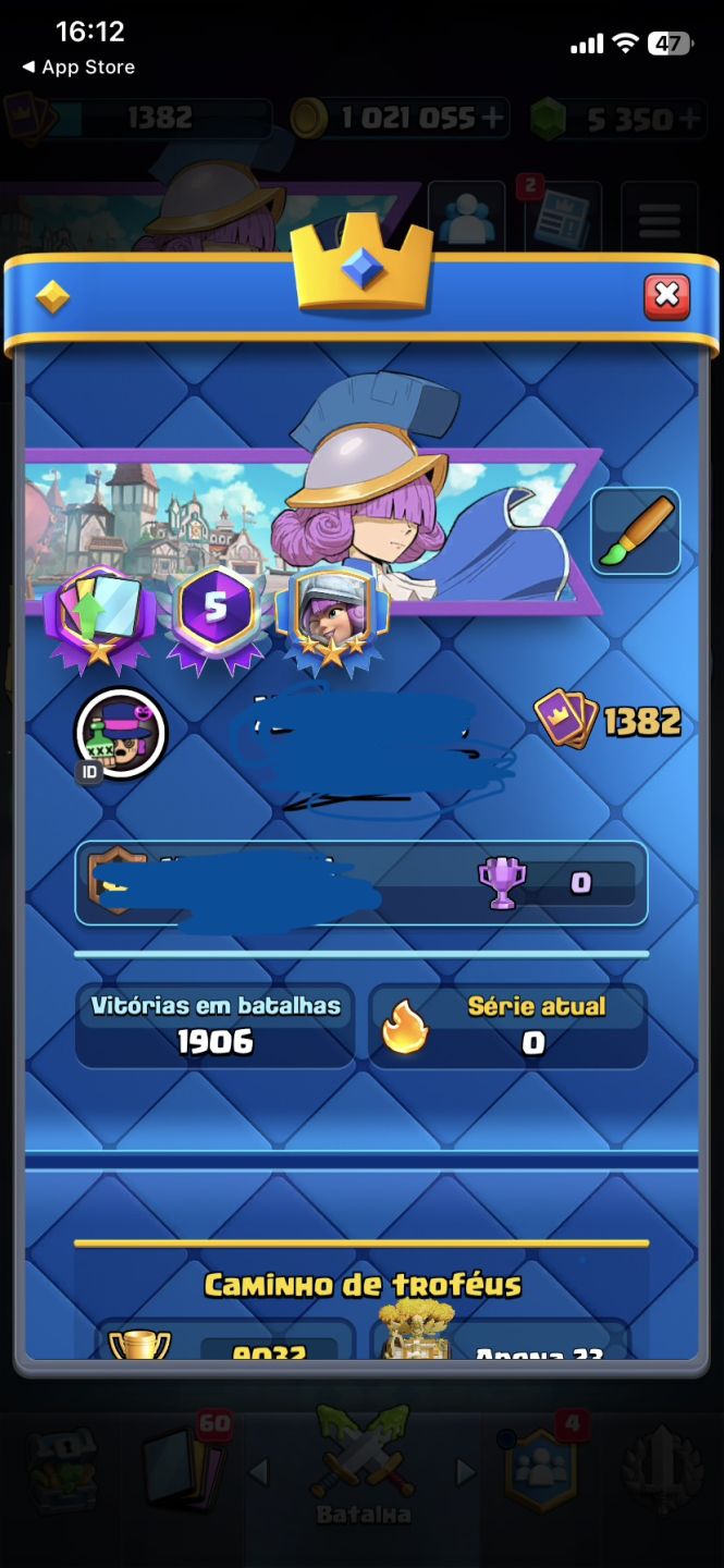 Conta Intermediária de Clash Royale