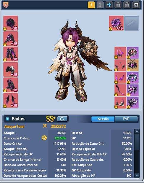 CONTA GRAND CHASE VEIGAS 2KK - ZERO 1KK700 - EREB 1KK300 - DIO 1KK - LUPUS 1KK..