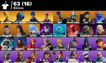 CONTA FORTNITE COM SALVE O MUNDO FUNDADOR DELUXE + 63 SKINS TRYHARDS +1100 VB