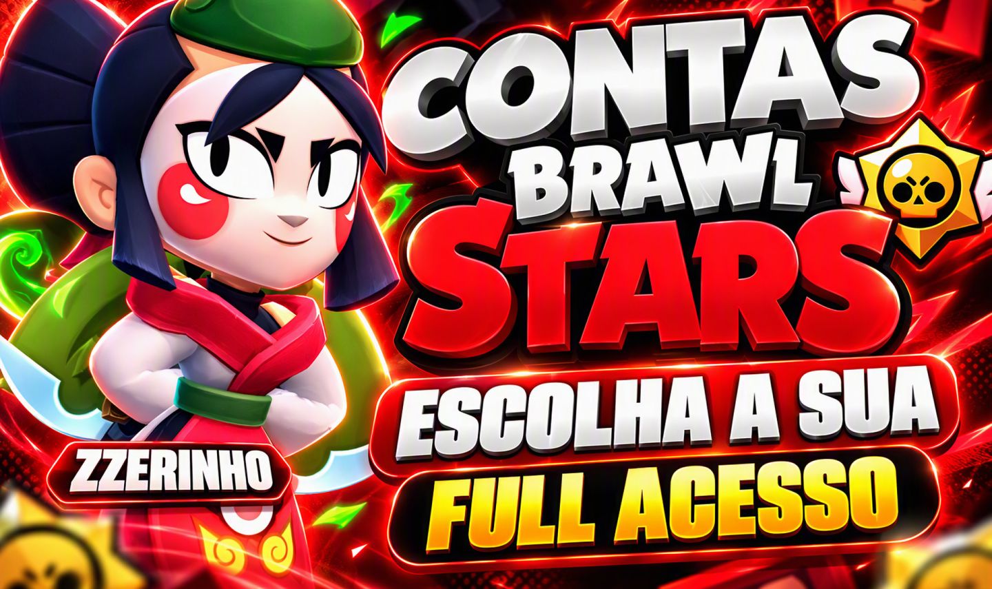 CONTAS BRAWL STARS | LENDÁRIOS, HIPERCARGAS, SKINS RARAS, P11, GEMAS, TROFÉUS