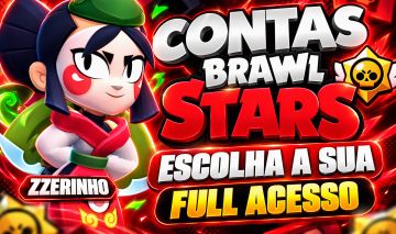 CONTAS BRAWL STARS | LENDÁRIOS, HIPERCARGAS, SKINS RARAS, P11, GEMAS, TROFÉUS