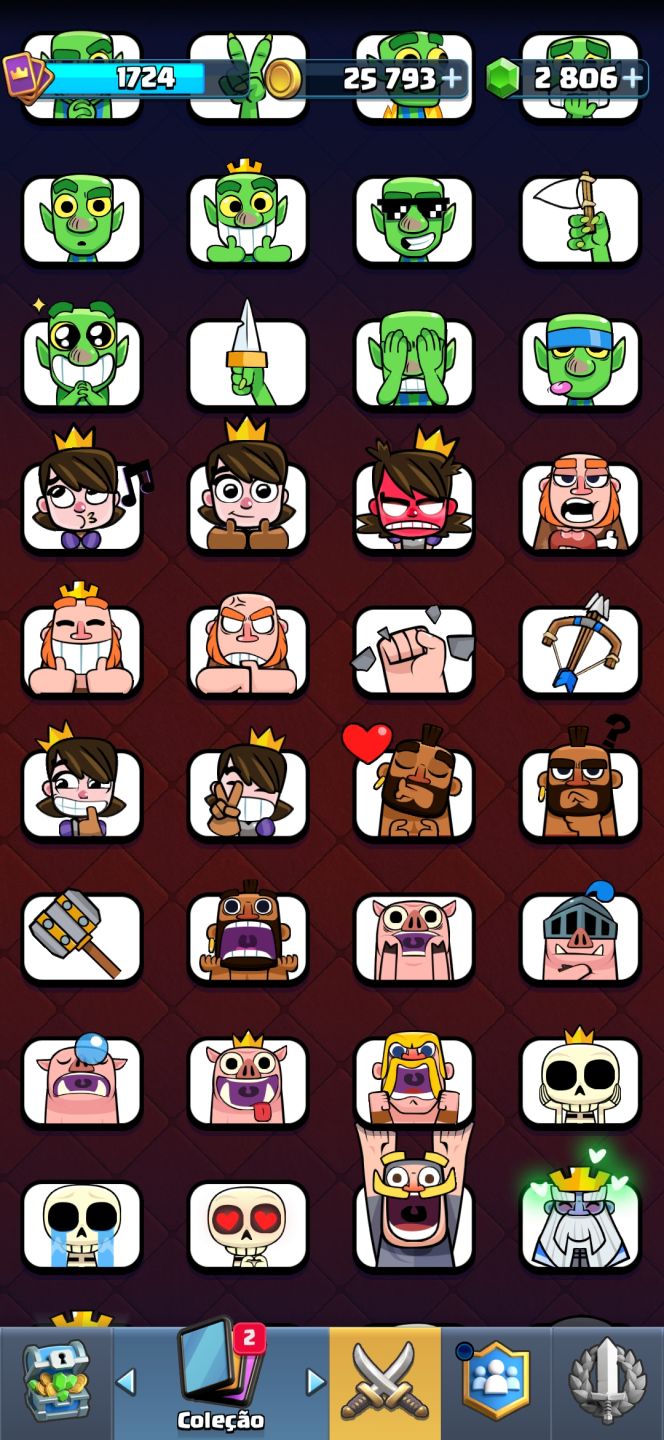CONTA CLASH ROYALE 9747 TROFÉUS 4 ANOS