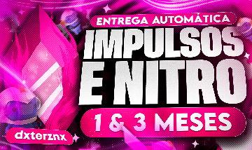 [ PROMOÇÃO ] DISCORD IMPULSOS 14x . 2x | trimestral / NITROS LINKS GAMING