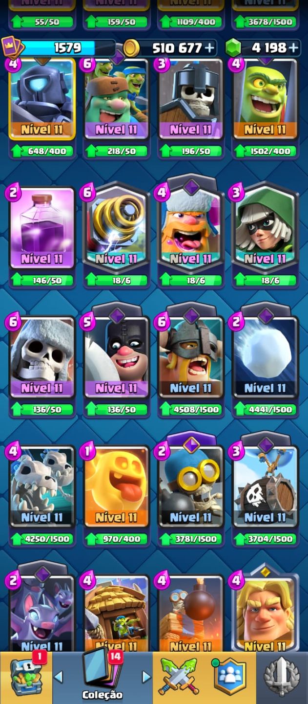 CONTA DE CLASH ROYALE RARA E ANTIGA | EMBLEMA DE 6ANOS