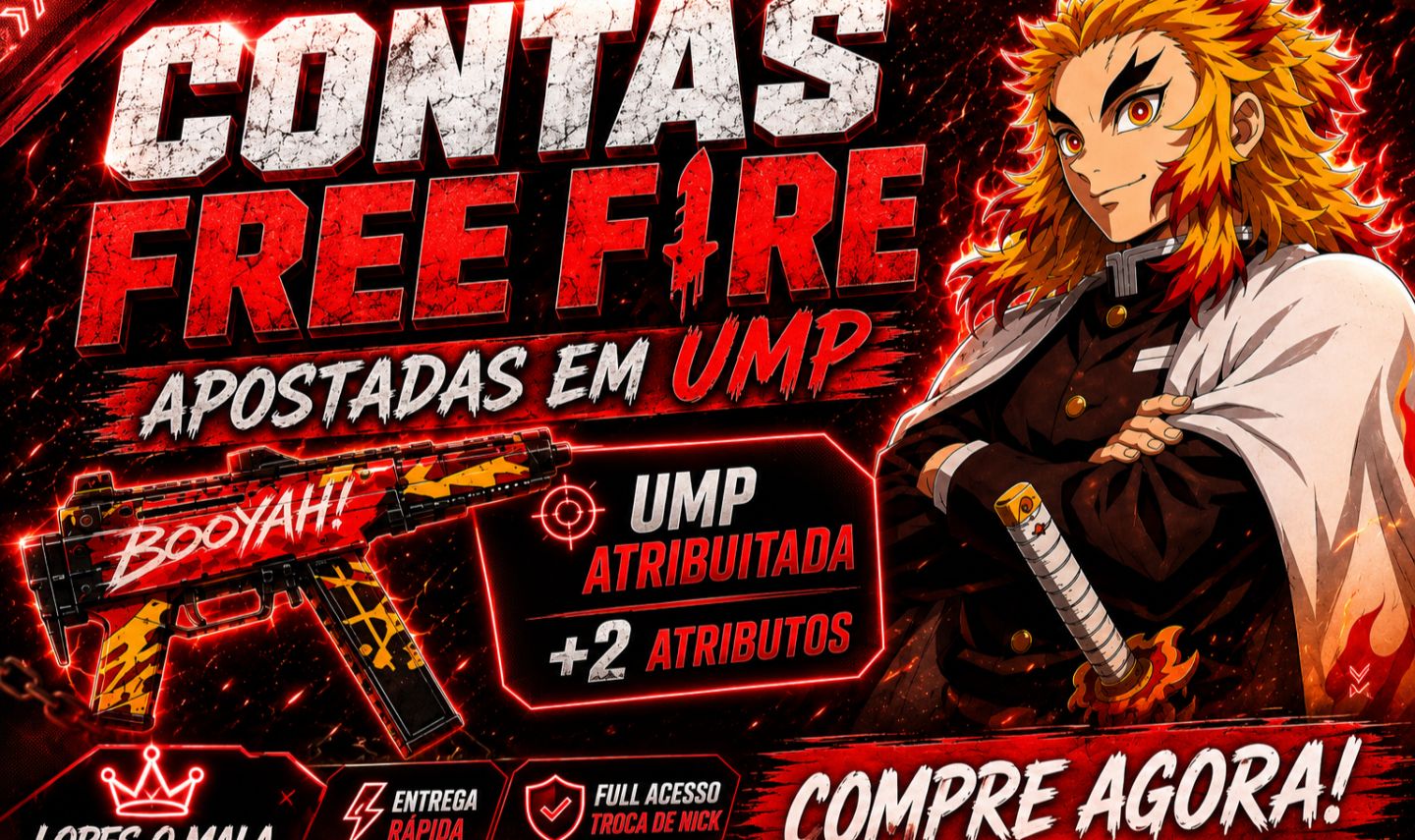 PROMOCAO CONTAS FREE FIRE COM UMP ATRIBUTADA +2 ATRIBUTOS