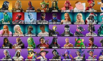 CONTA FN COM 98 SKINS fortnite com passa de batalha atual