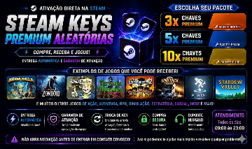 Steam Keys Premium Aleatórias | SUPER PROMOÇÃO